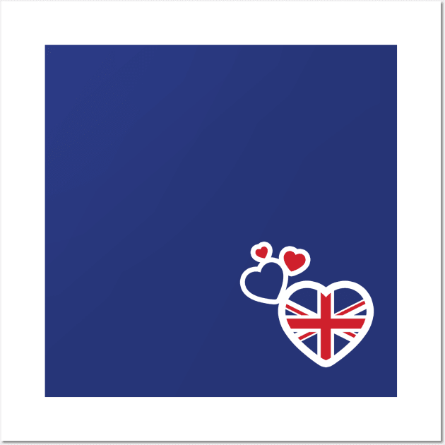 I Love The United Kingdom! Wall Art by ShirtAtlas